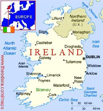 Map of Ireland