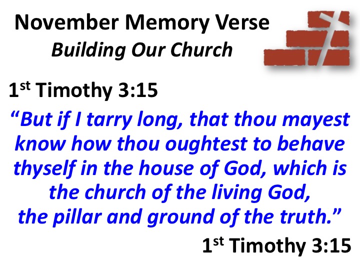 October Memory Verse