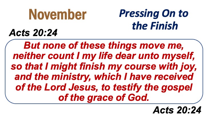 November Memory Verse