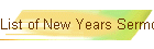 List of New Years Sermons
